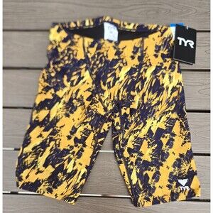 TYR Boys Mens Glisade Jammer Size 30 Blue/Navy Swimwear Swimsuit New